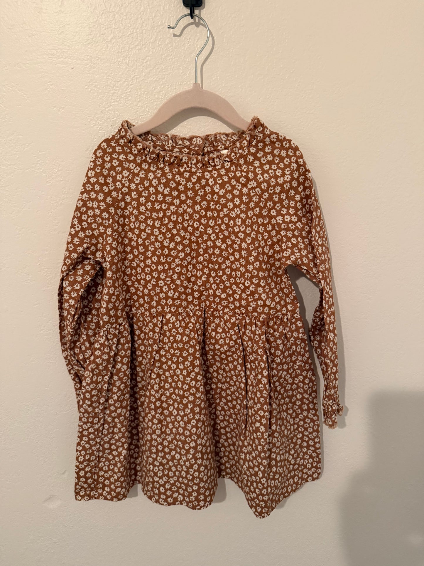 Rylee + Cru Janie Dress Toddler Size 4-5 Years Brown