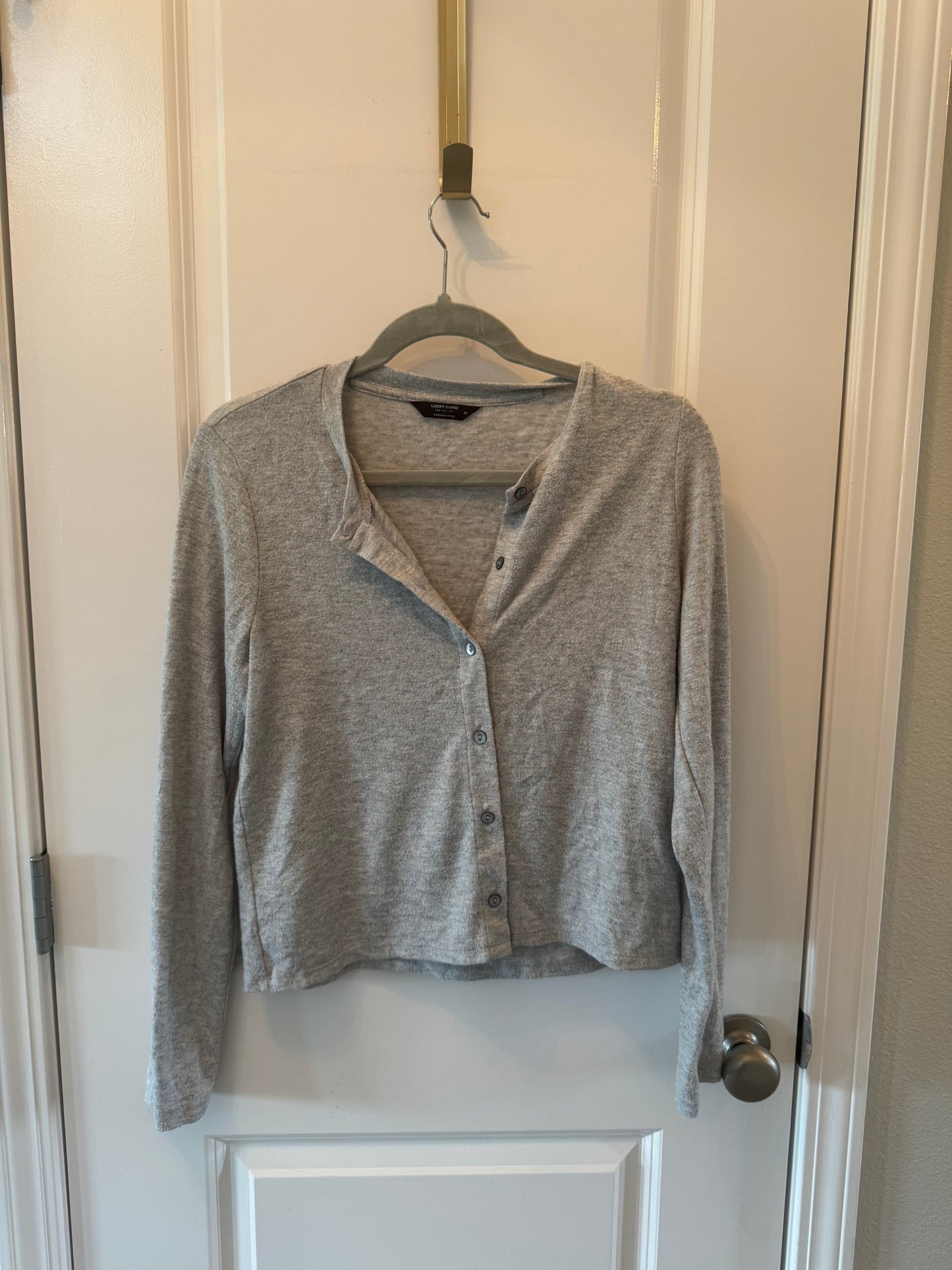 Lucky Brand Cardigan Women’s XS Heather Gray