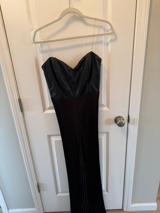 Do + Be Bustier Wide Leg Jumpsuit Women’s Large Black
