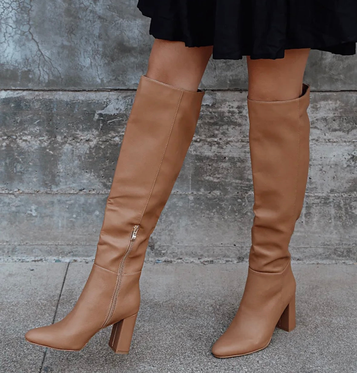 Lulu’s Quartz Tawny Knee High Boots Women’s Size 8