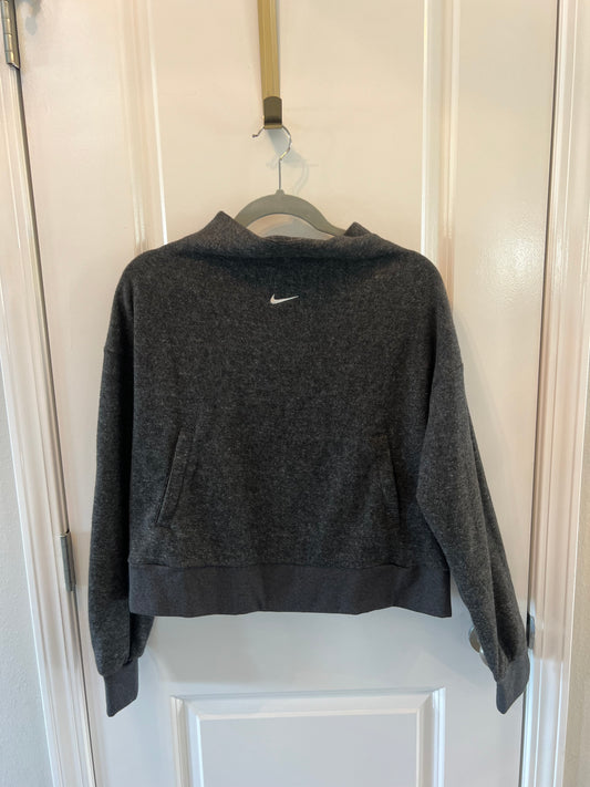 Nike Embroidered Logo Training Pullover Women’s Size Small Dark Heather Charcoal