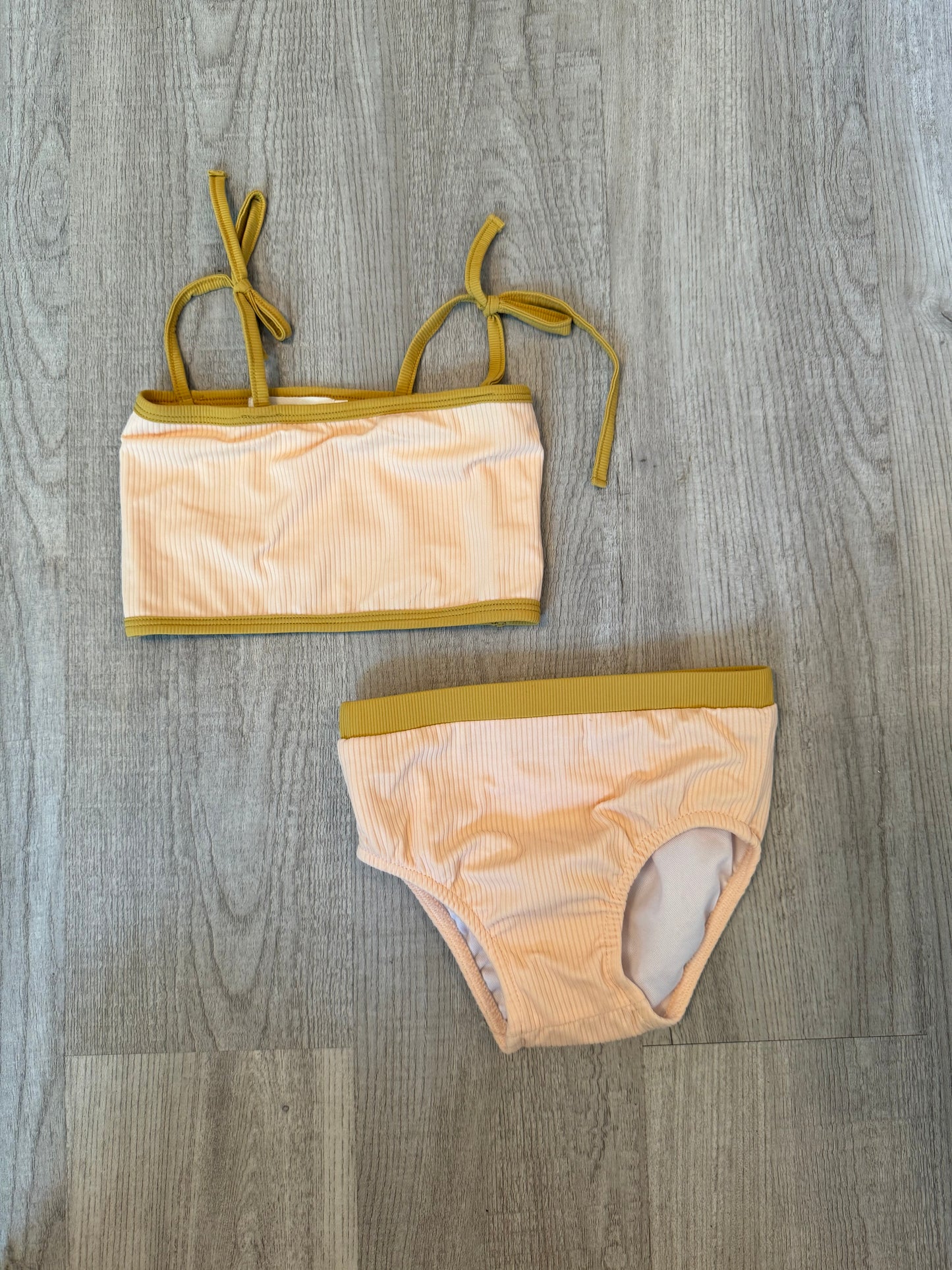 Ever After Retro Bikini Youth Girl Size 4 Years Light Yellow