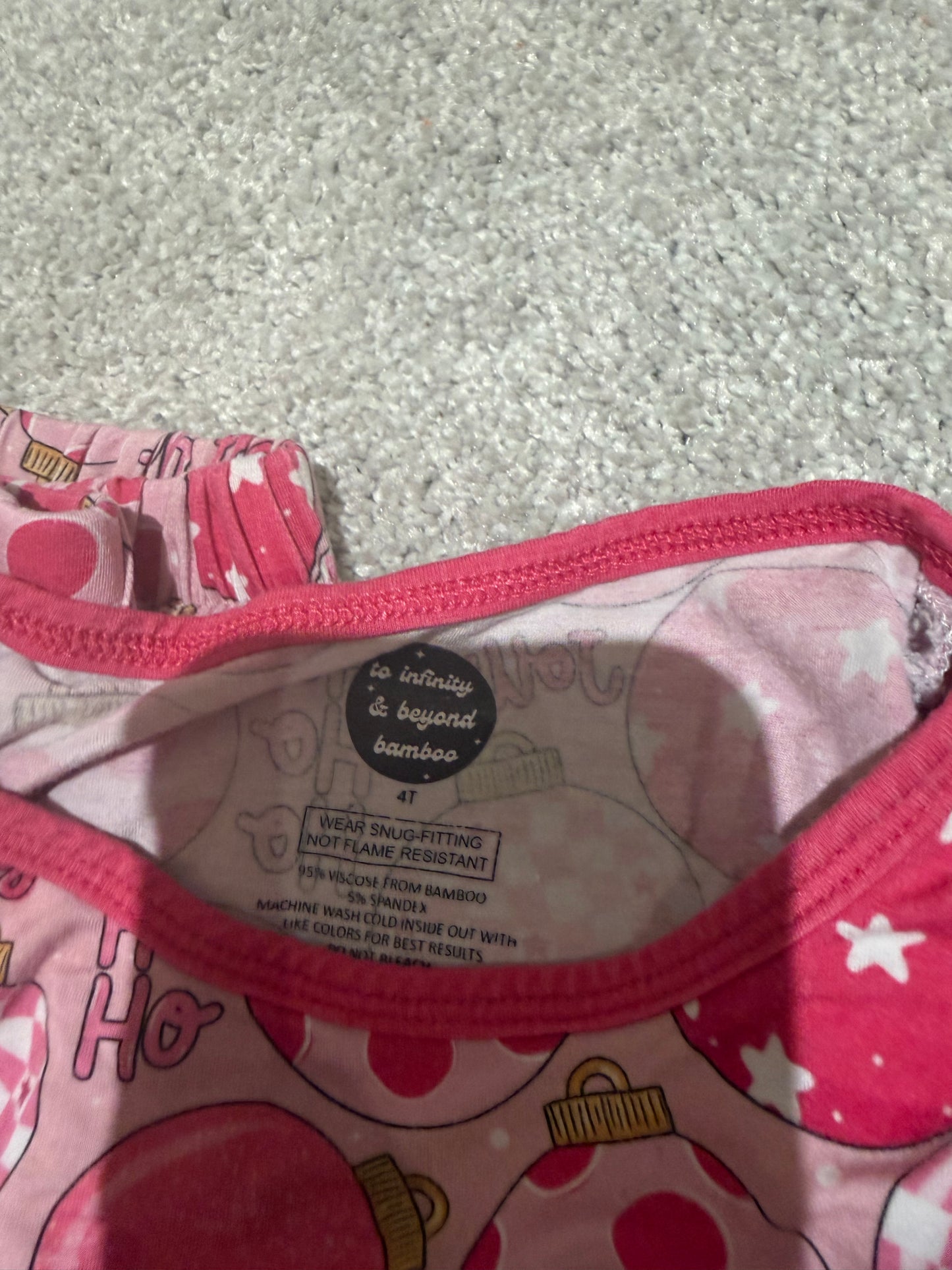 Bundle of 3 Pairs Bamboo Pajamas Toddler Size 4-5 Years