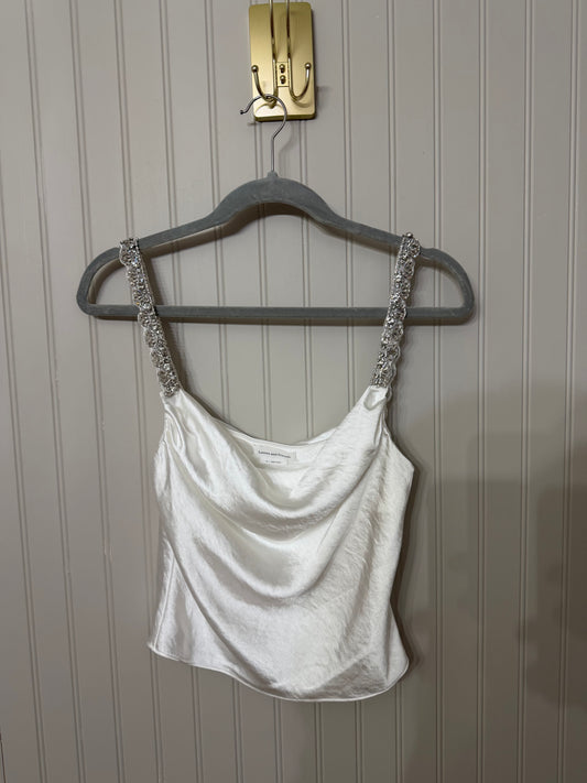 Lovers + Friends Tasha Satin Top Women’s XS White