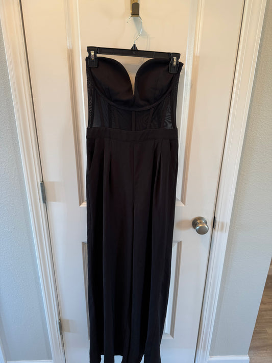 EB Luxe Black Jumpsuit Size Medium