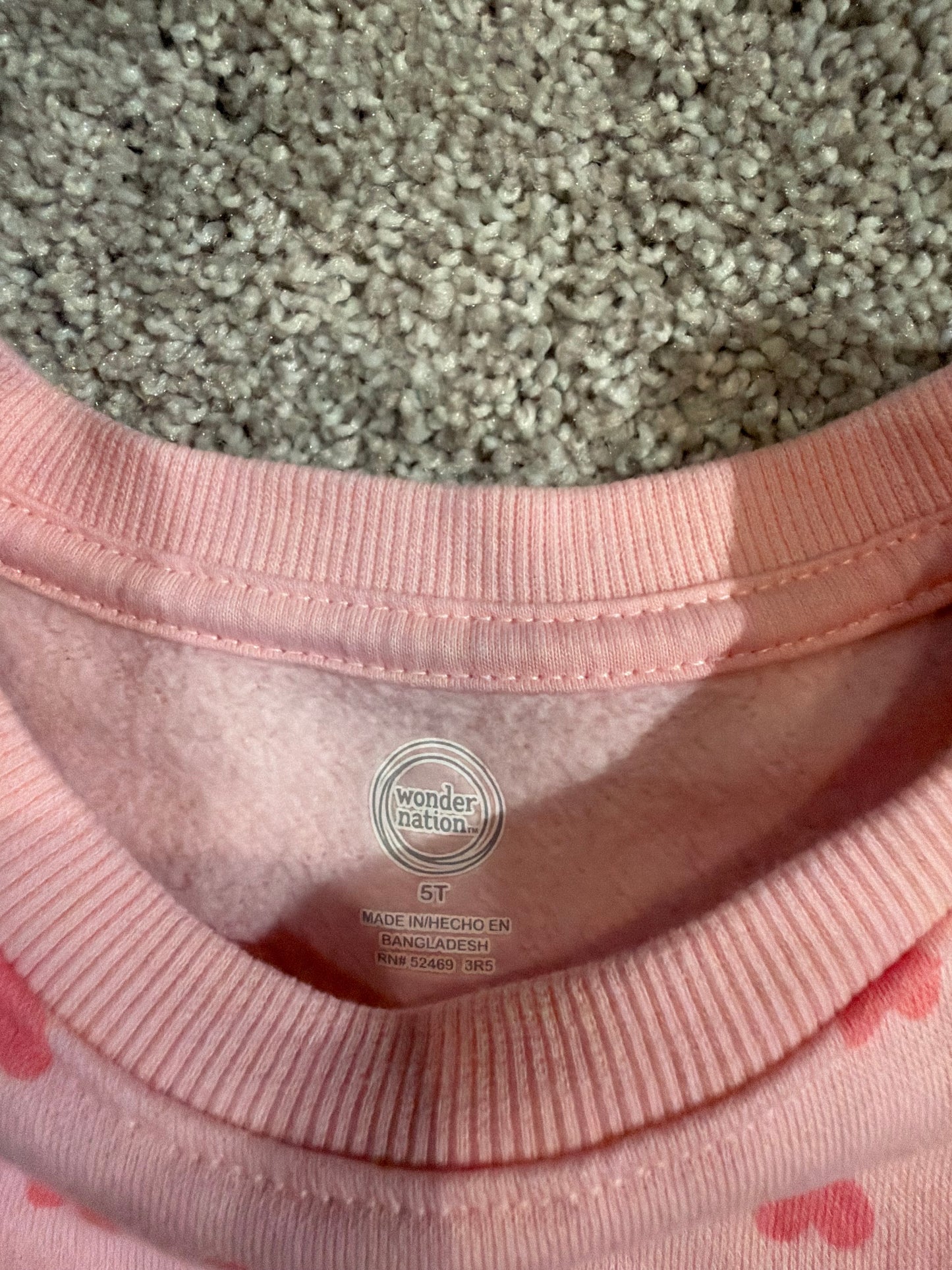 Wonder Nation Heart Outfit Size 4/5