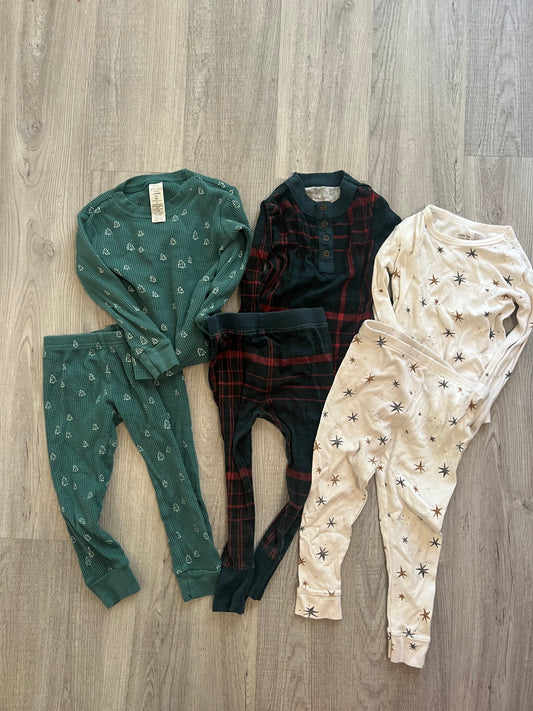 Pajama Bundle 3 Matching Sets Toddler Girl Size 3T