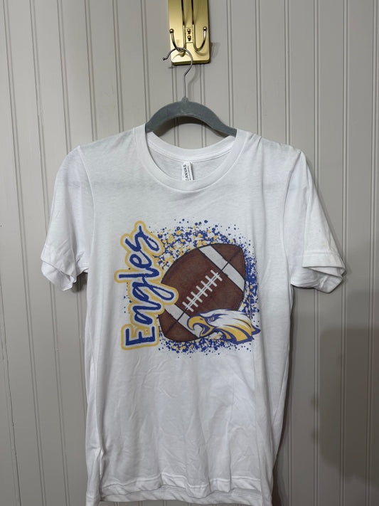 Eagles Football Graphic Tee Women’s Small White