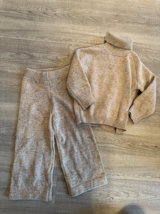 Sweater Knit Matching Set Toddler Size 4 Years