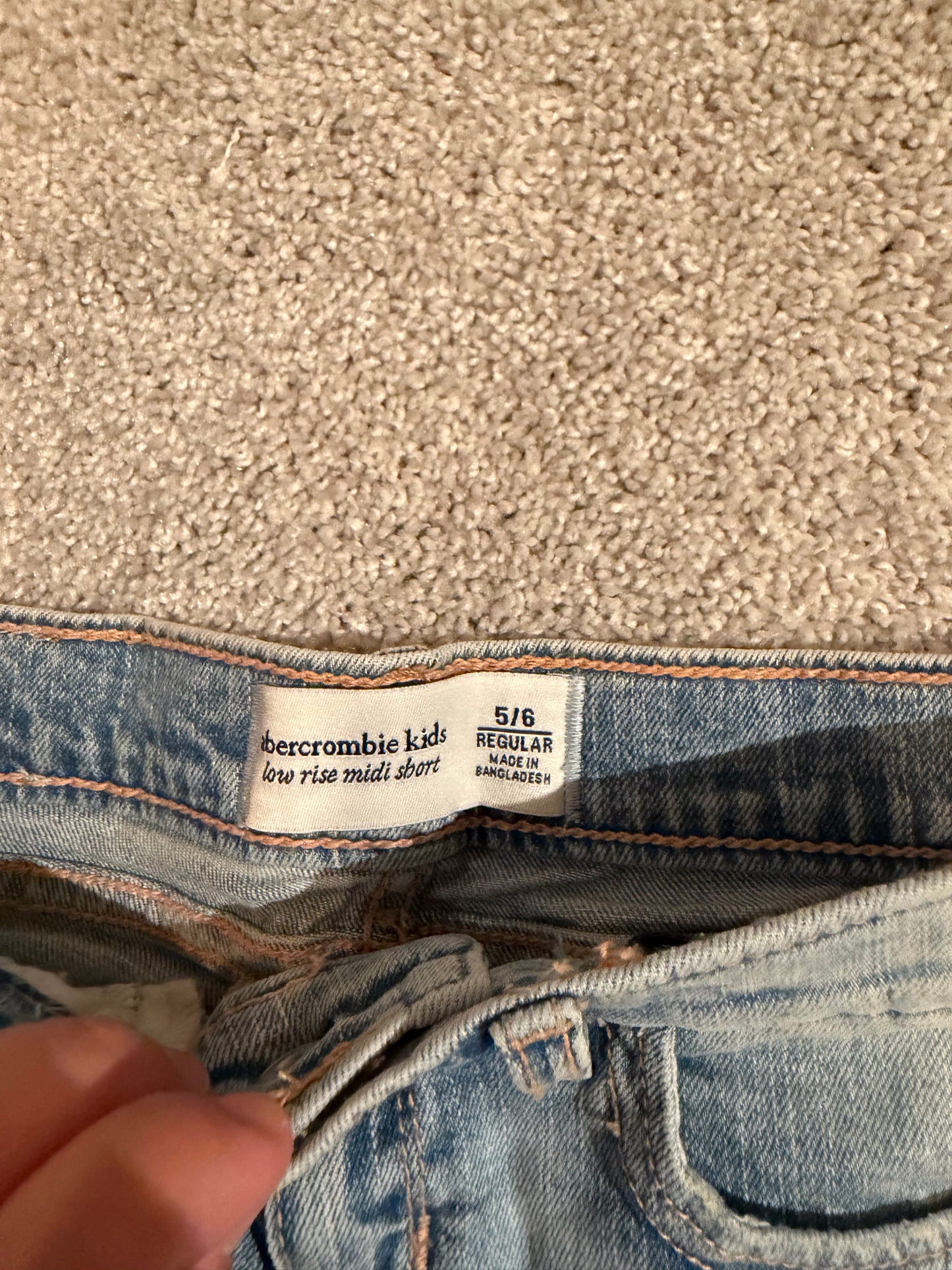 Abercrombie & Fitch Denim Shorts Girl’s Size 5/6