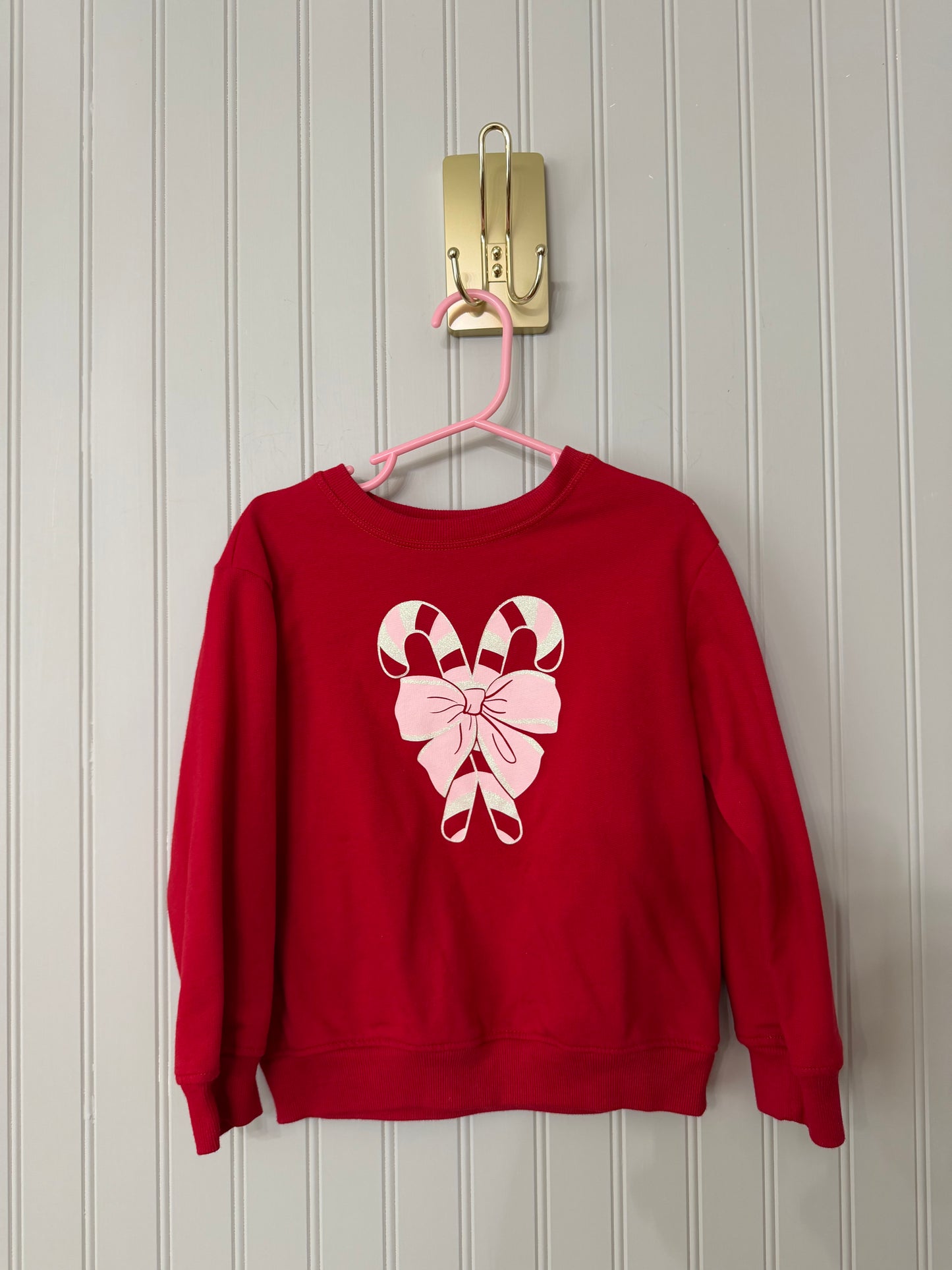 Candy Cane Sweatshirt Toddler Size 4-5 Years