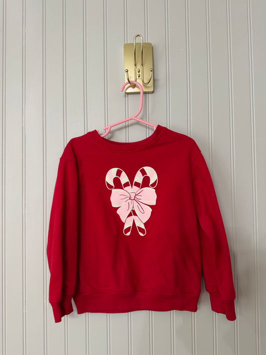 Candy Cane Sweatshirt Toddler Size 4-5 Years