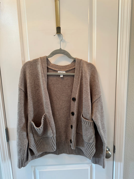 The Drop Knit Cardigan Women’s Medium Oatmeal