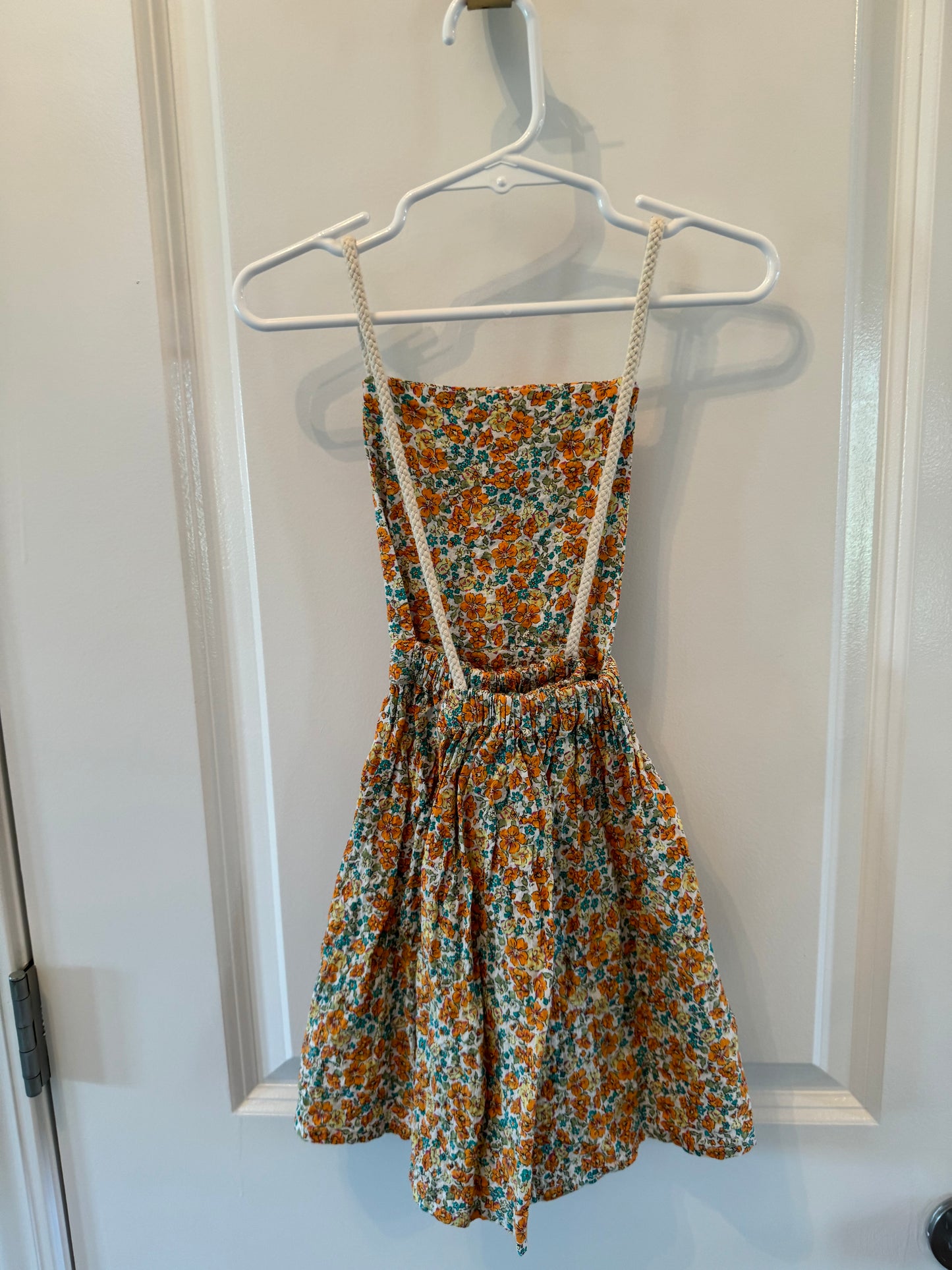 Zara Ditzy Floral Dress Youth Girl’s Size 4-5 Years Cream Yellow