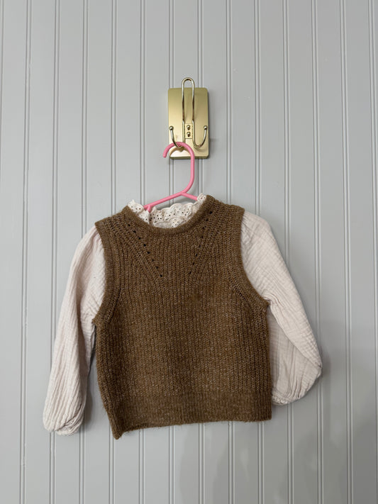 Zara Layered Sweater Top Toddler Size 2-3 Years