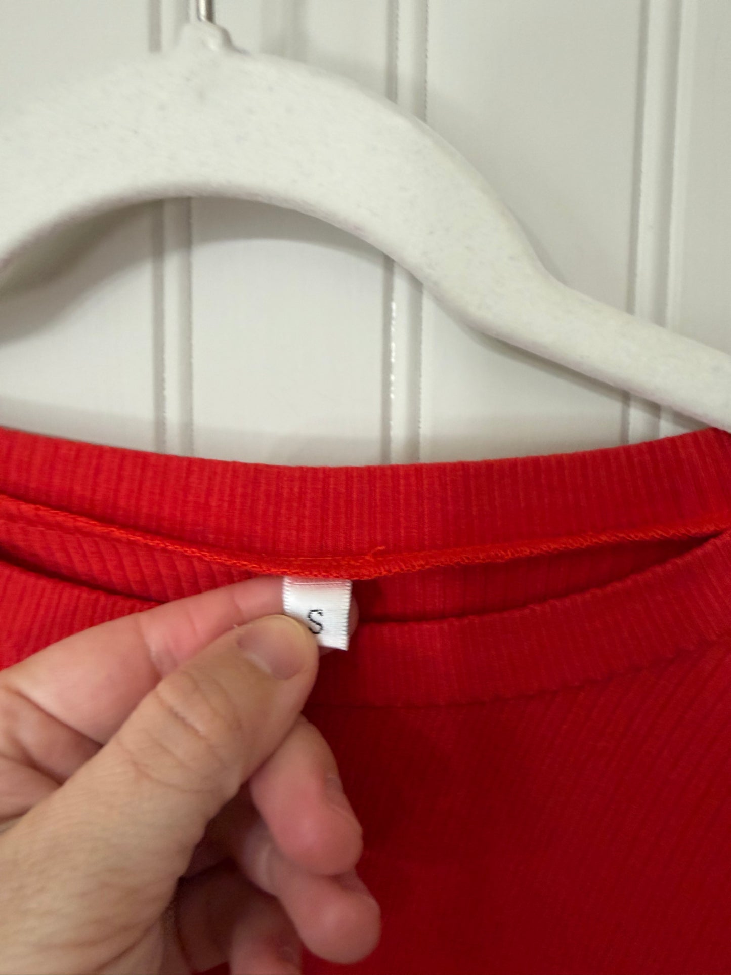 Knit Pajamas Matching Set Women’s Small Red