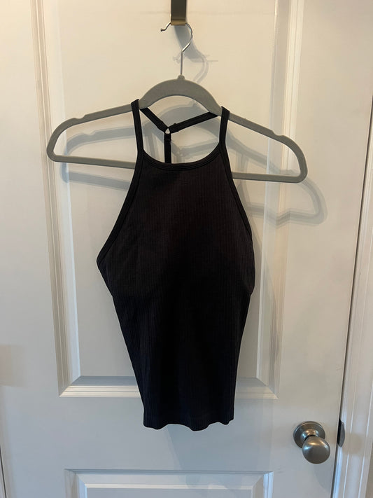 Lululemon Yoga Top TStrap Back Women’s Size 8 (Medium) Black
