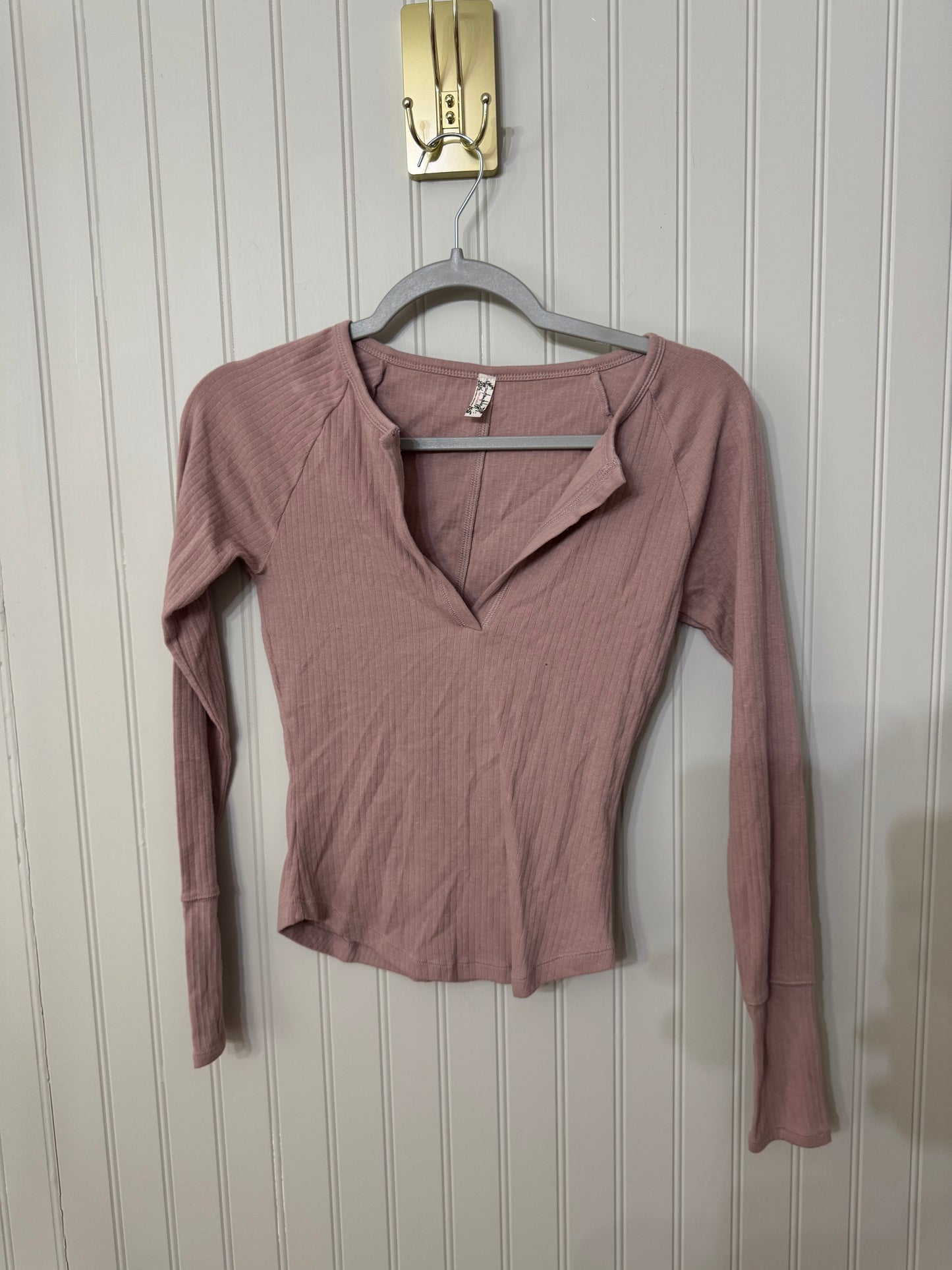 Free People Henley Women’s Small Mauve