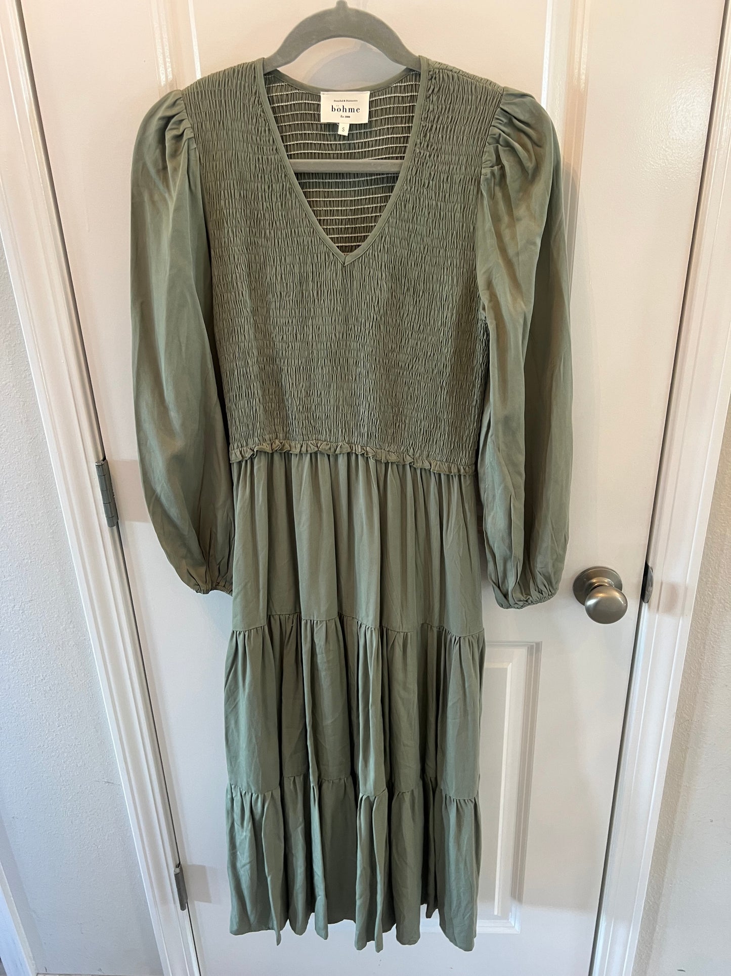 Bohme Sage Green Dress Size Small