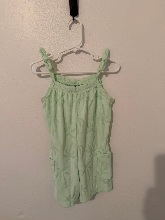 Old Navy Palm Tree Terry Romper Toddler Size 4T