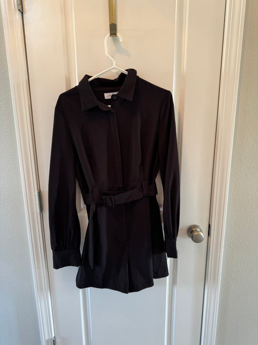 Petal + Pup Belted Romper Women’s Large Black