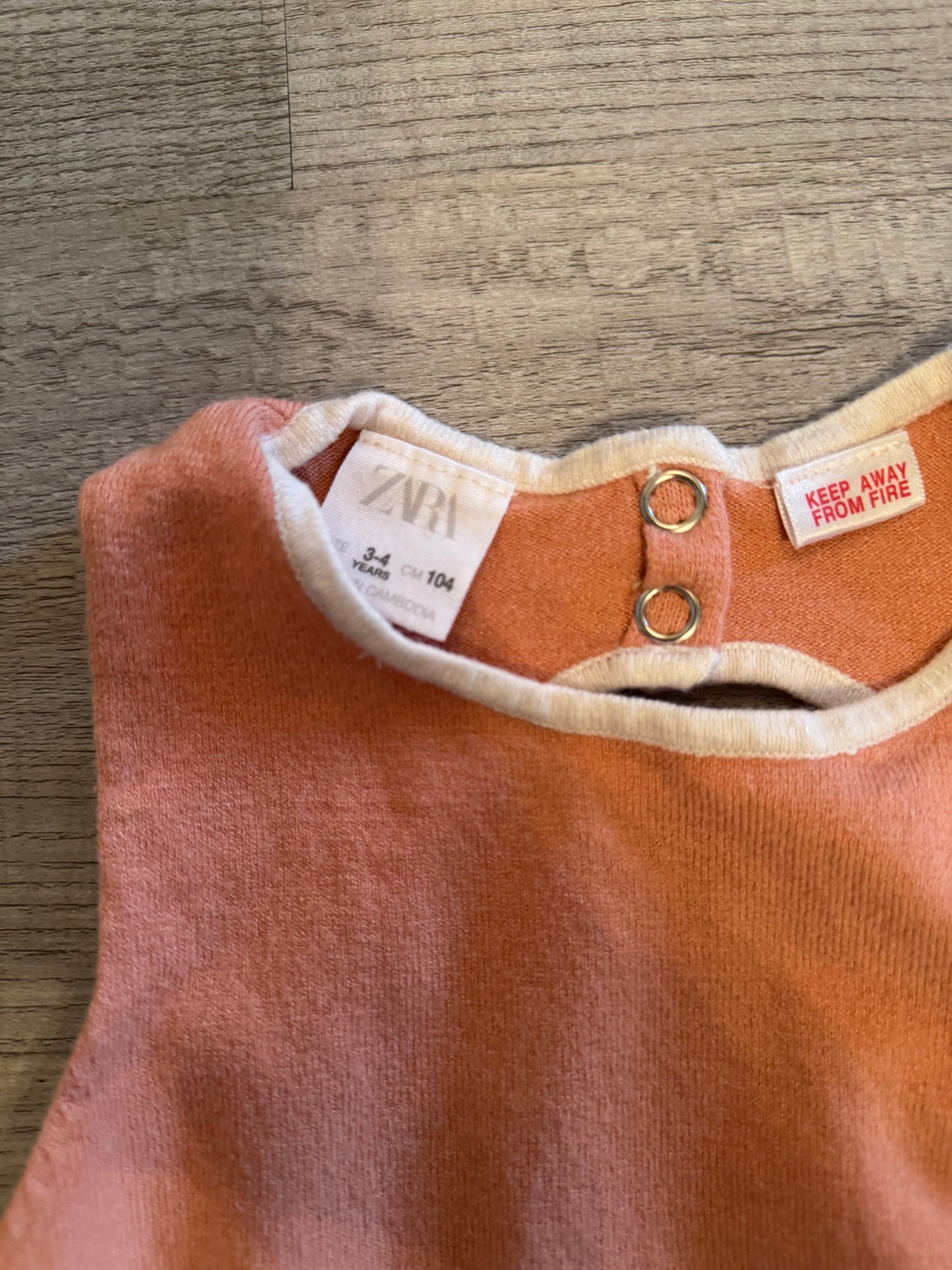 Zara Girls Tank Size 3/4 years
