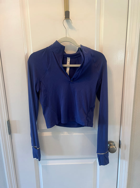 Lululemon Ribbed Half Zip Women’s Size 8 (Medium) Purple