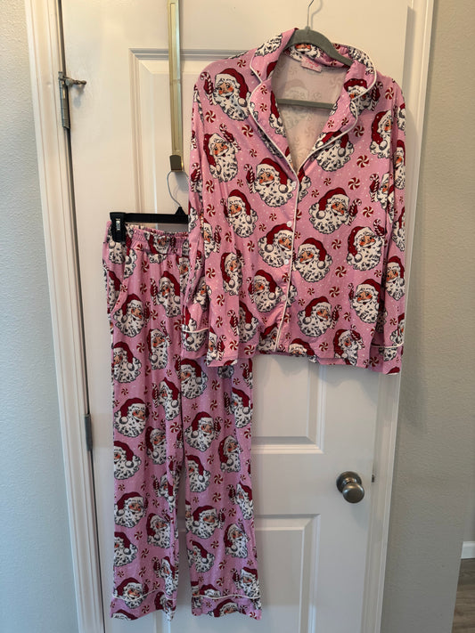 Pink Lily Santa Pajama Set Women’s XS