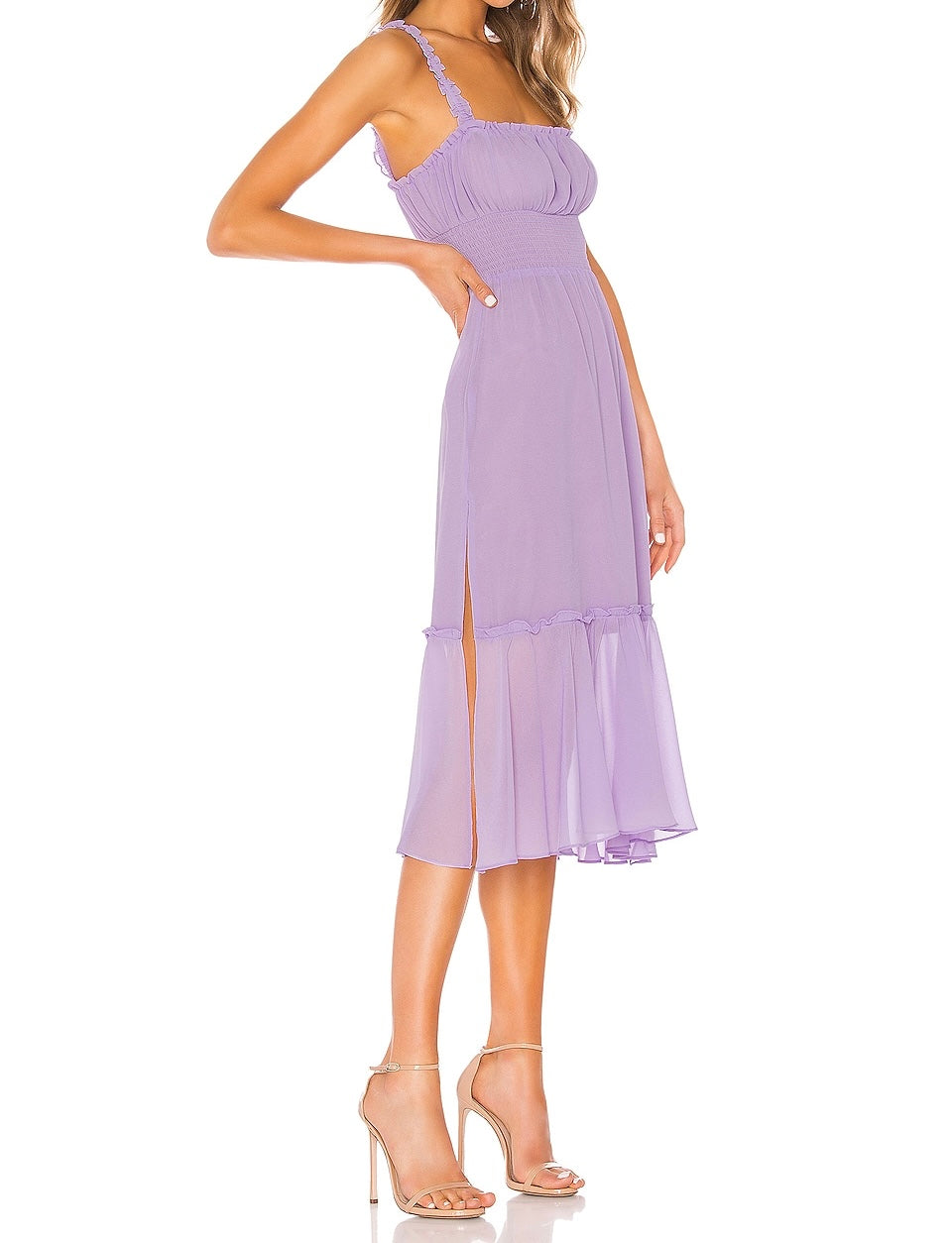 Lovers + Friends Arden Midi Dress Women’s XS Lilac NWT