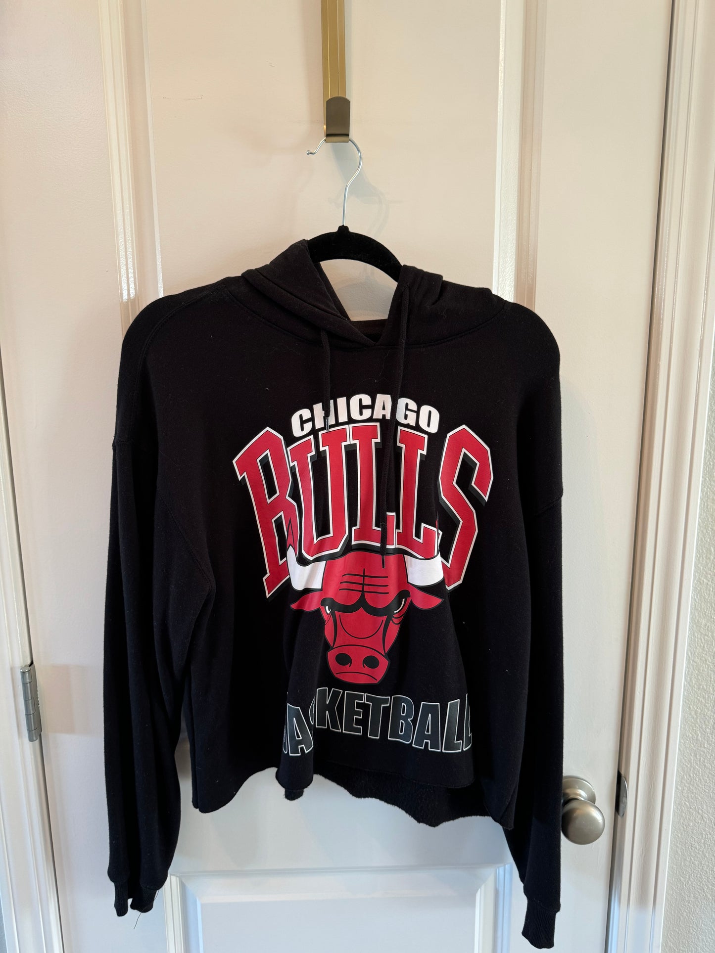 NBA Chicago Bulls Hoodie Women’s Large Black