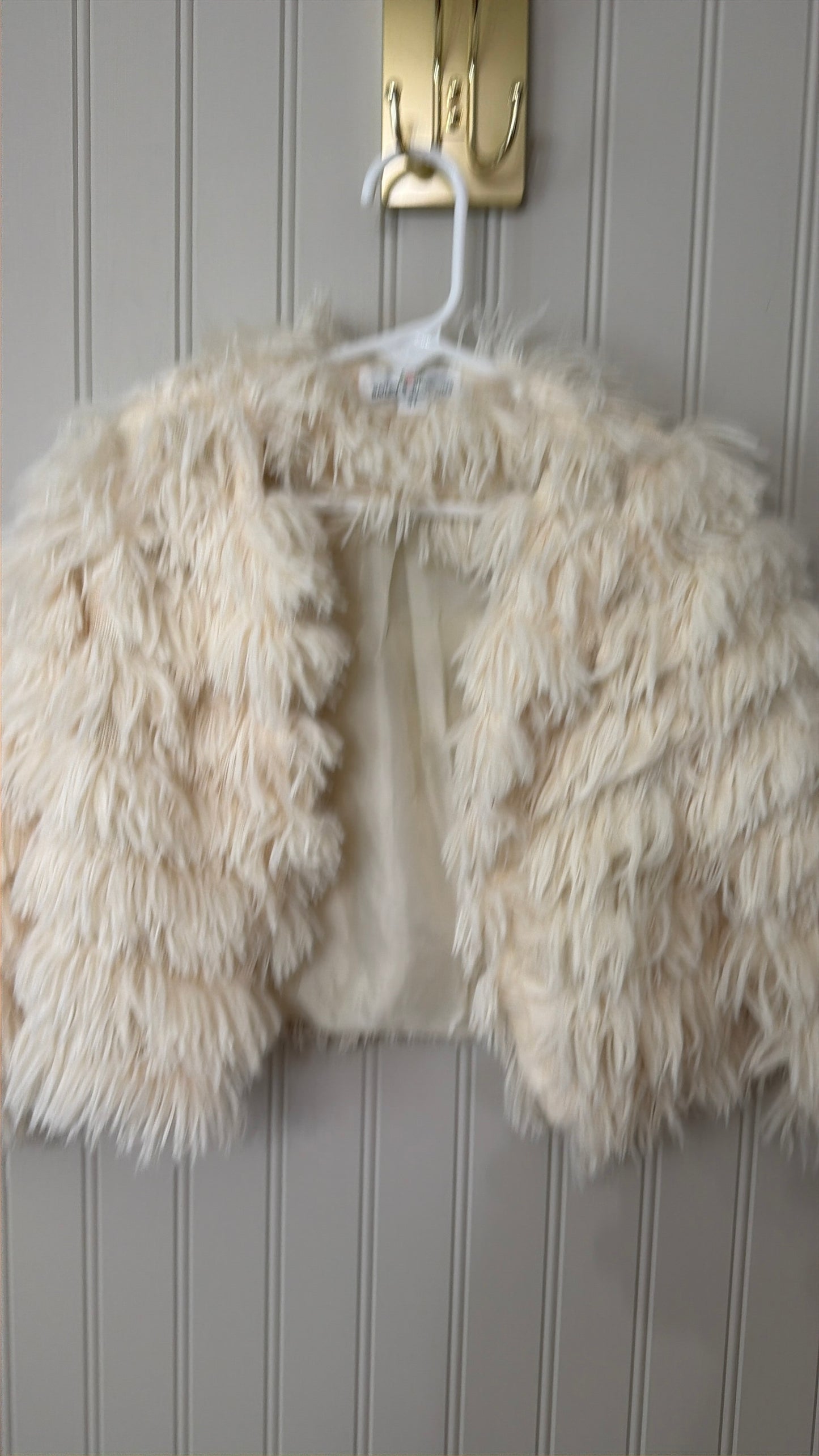 Bailey Blossoms Faux Fur Coat Toddler Size 3T