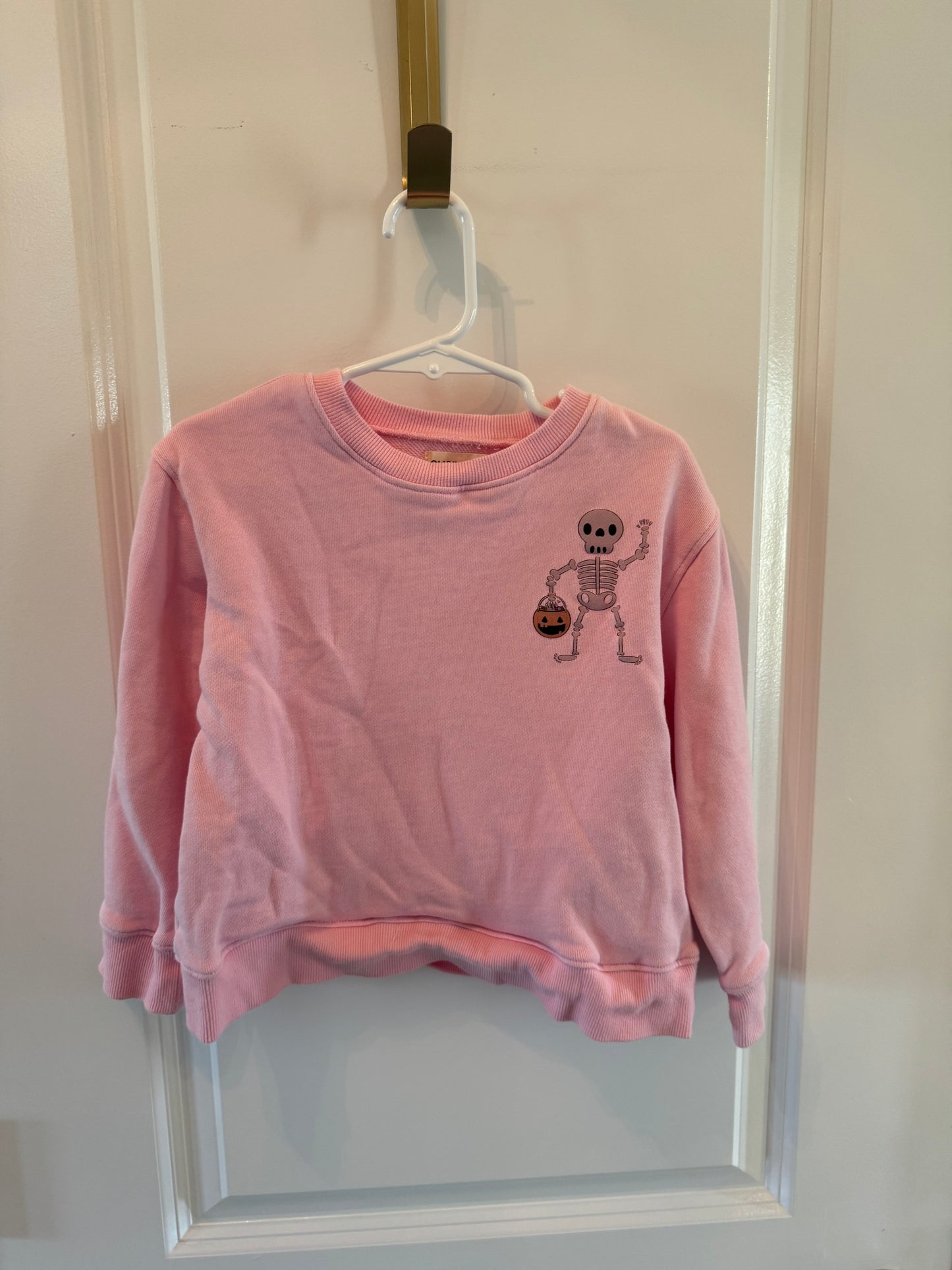 Ever After Skeleton Graphic Sweatshirt Toddler Girl Size 2-3T Pink