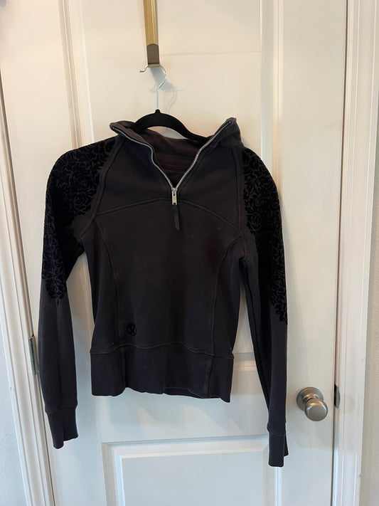 Lululemon Quarter Zip Pullover Women’s Size 2 (XS) Black