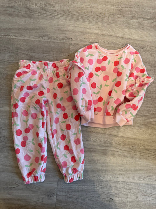 Toddler Girl Cherry Set Size 4 Years