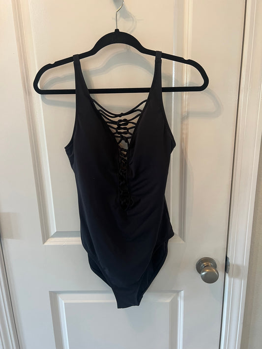 Bleu Rod Beattie Strappy One Piece Swimsuit Women’s Size 8 Black