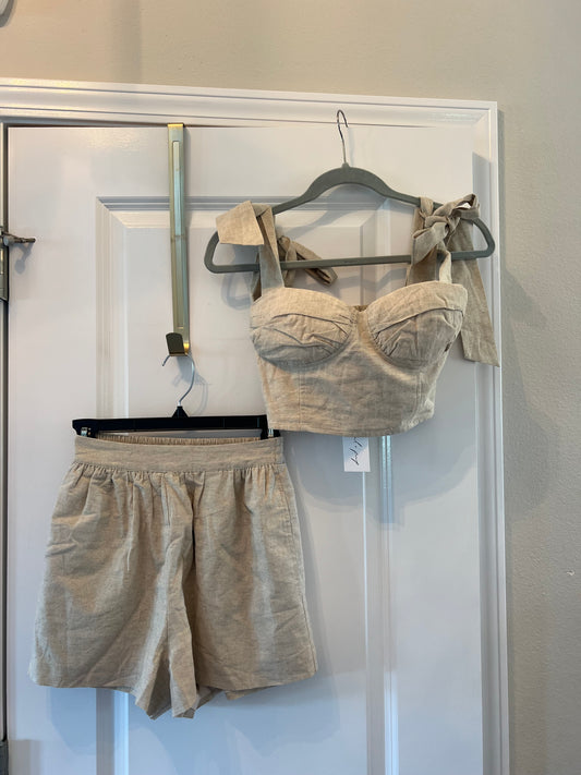 Petal & Pup Benji Matching Set Women’s Size XS Oatmeal