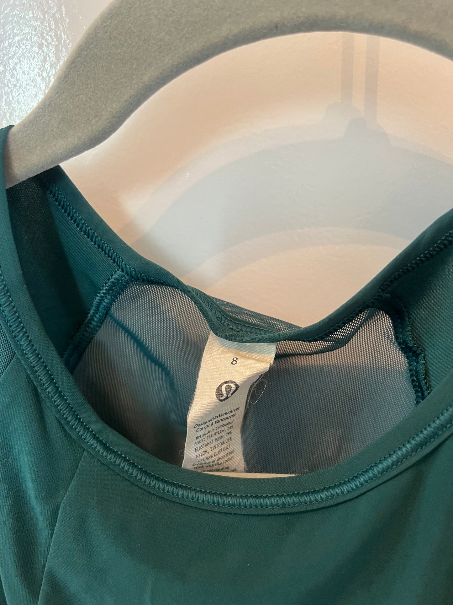 Lululemon Tank Size 8