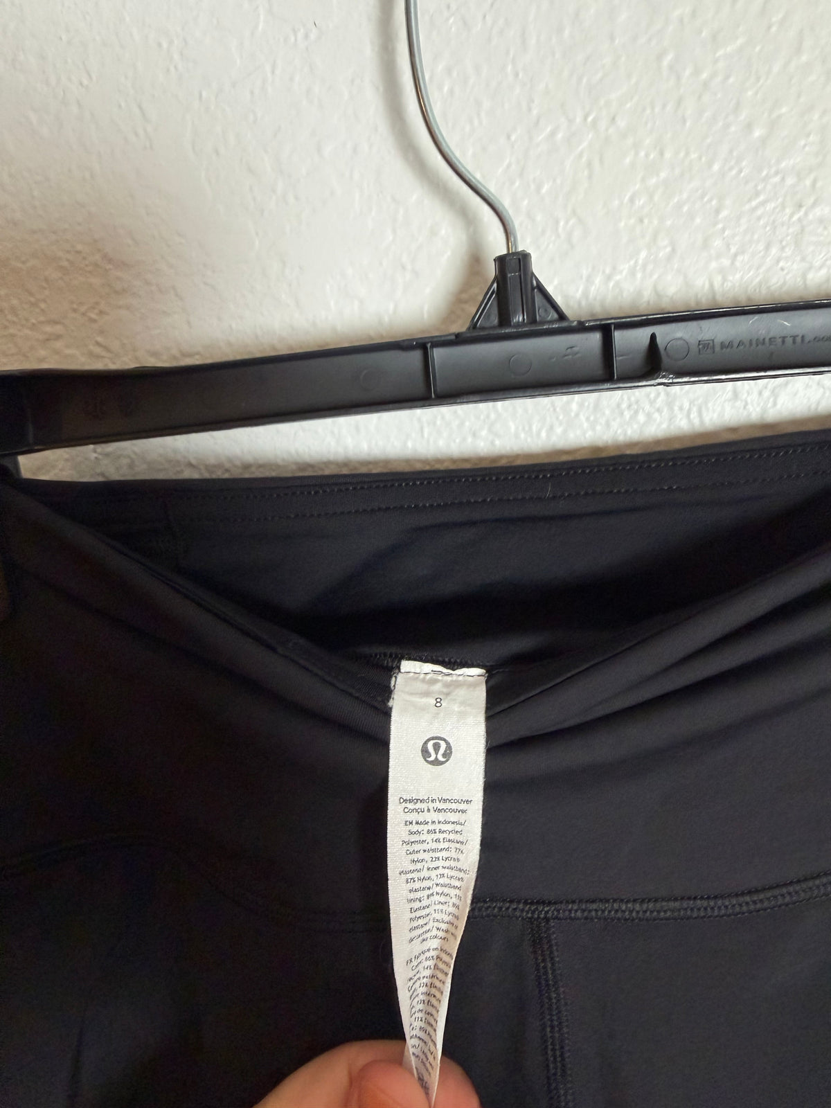 Black Lululemon Shorts size 8