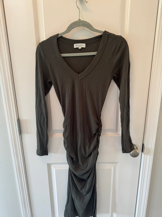 Michael Stars VNeck Knit Dress Women’s Small Olive