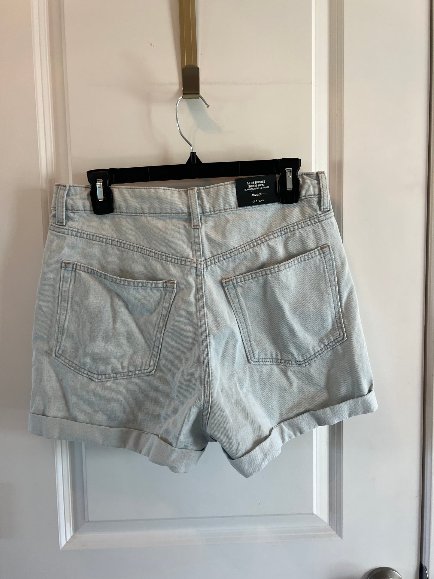 H&M Mom Shorts High Waist Cuffed Women’s Size 8