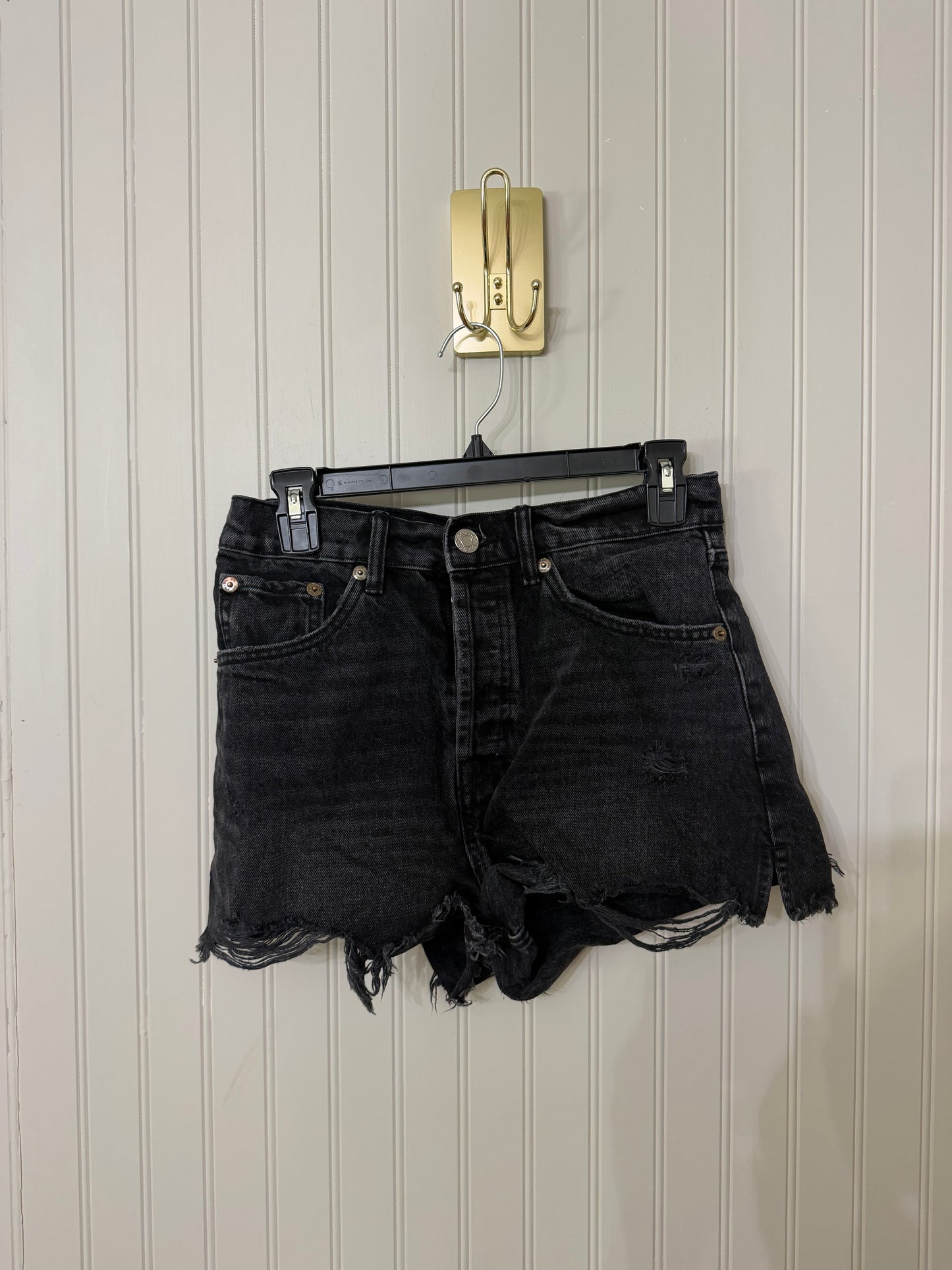 Zara Denim Shorts Women’s Size 6 Black