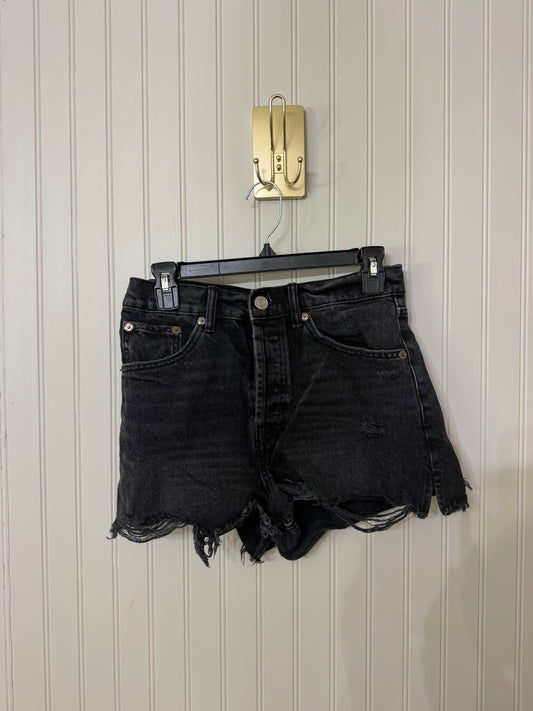 Zara Denim Shorts Women’s Size 6 Black