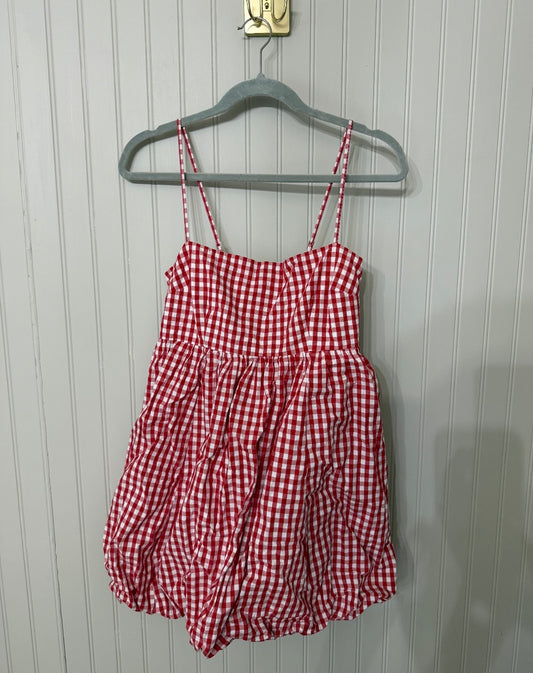 Abercrombie & Fitch Gingham Dress Women’s Medium Red