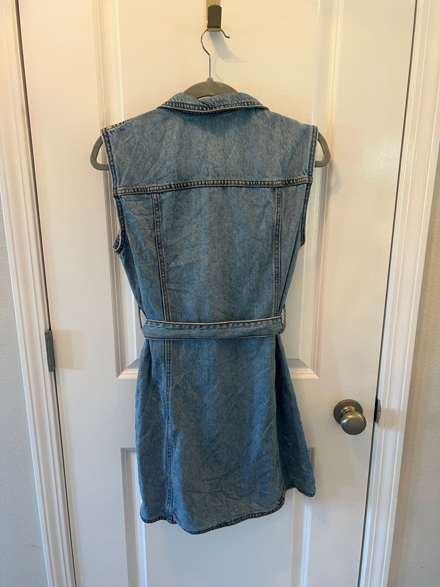 Zara Denim Button Front Dress Women’s Size Medium