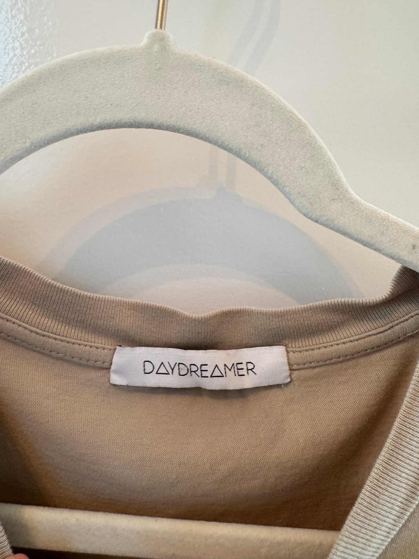 Daydreamer x Free People Beverly Hills Graphic Tee Women’s Medium Tan