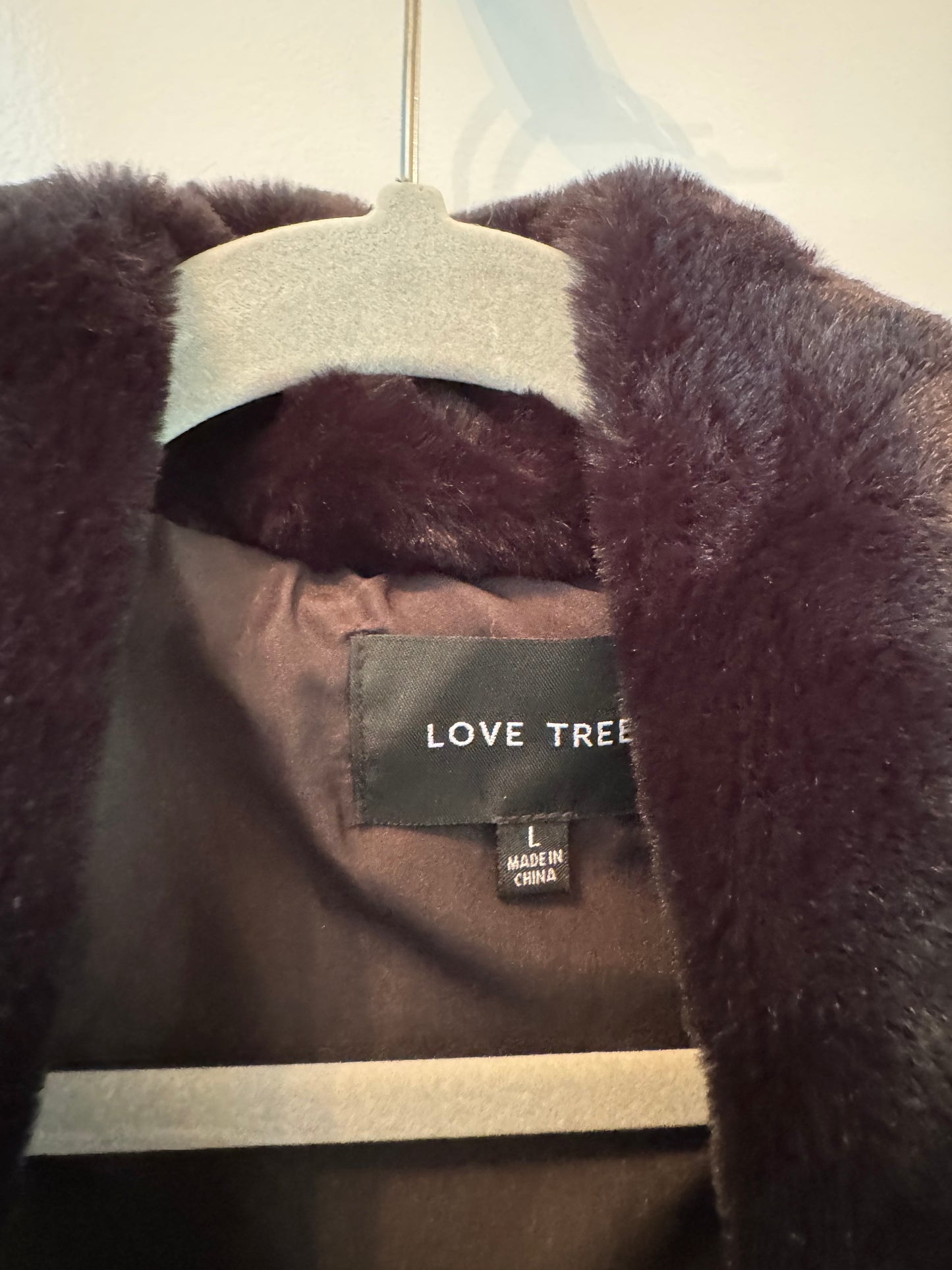 Love Tree Black Coat Size Large