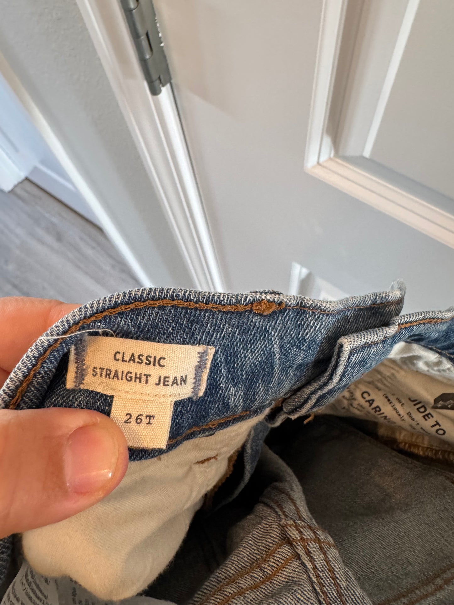 Madewell Classic Straight Jeans Women’s Size 26T