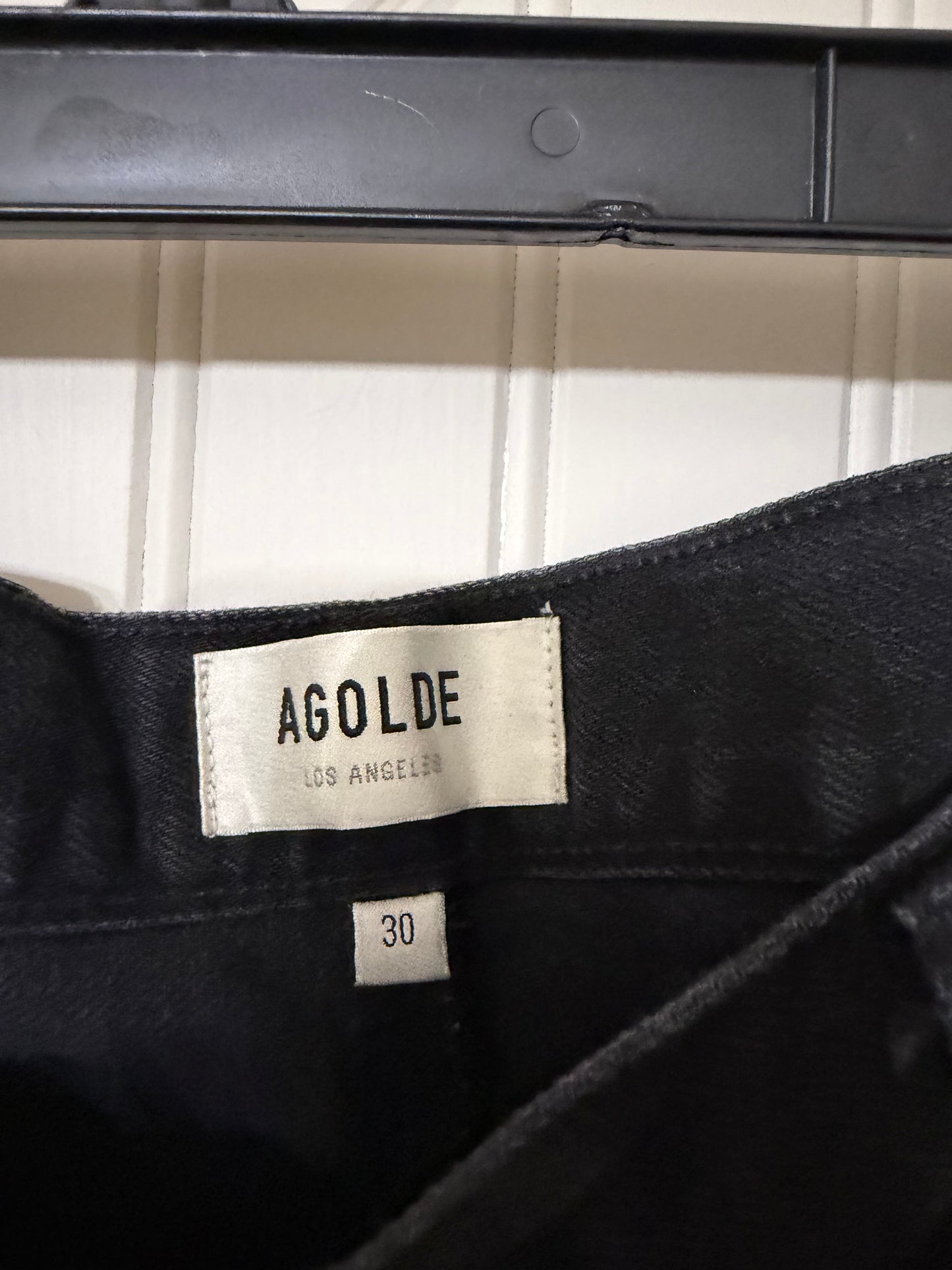 Agolde Women’s Faux Leather Jeans Size 30
