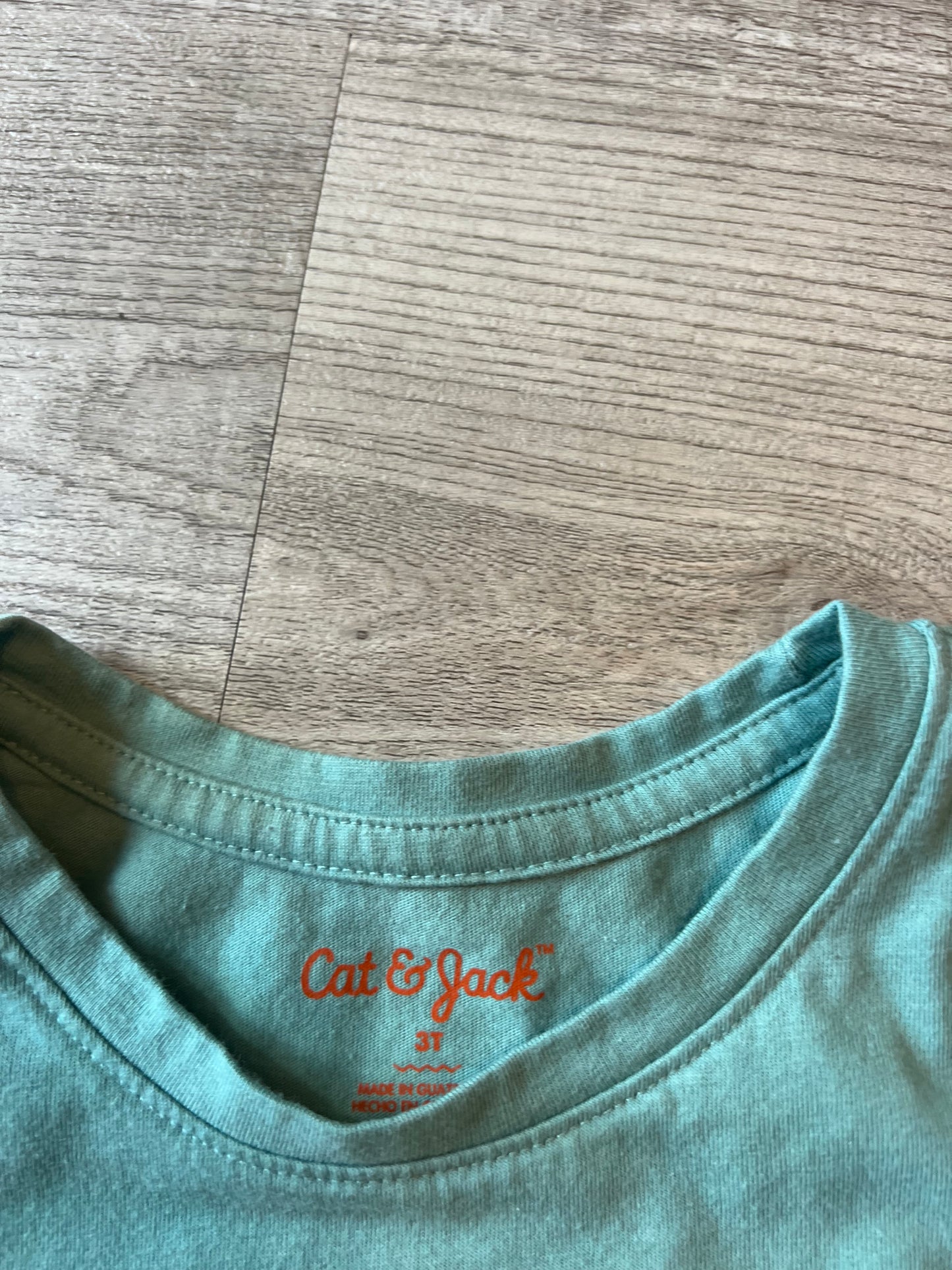 Cat & Jack Rainbow Long Sleeve Top Toddler Girl Size 3T Teal