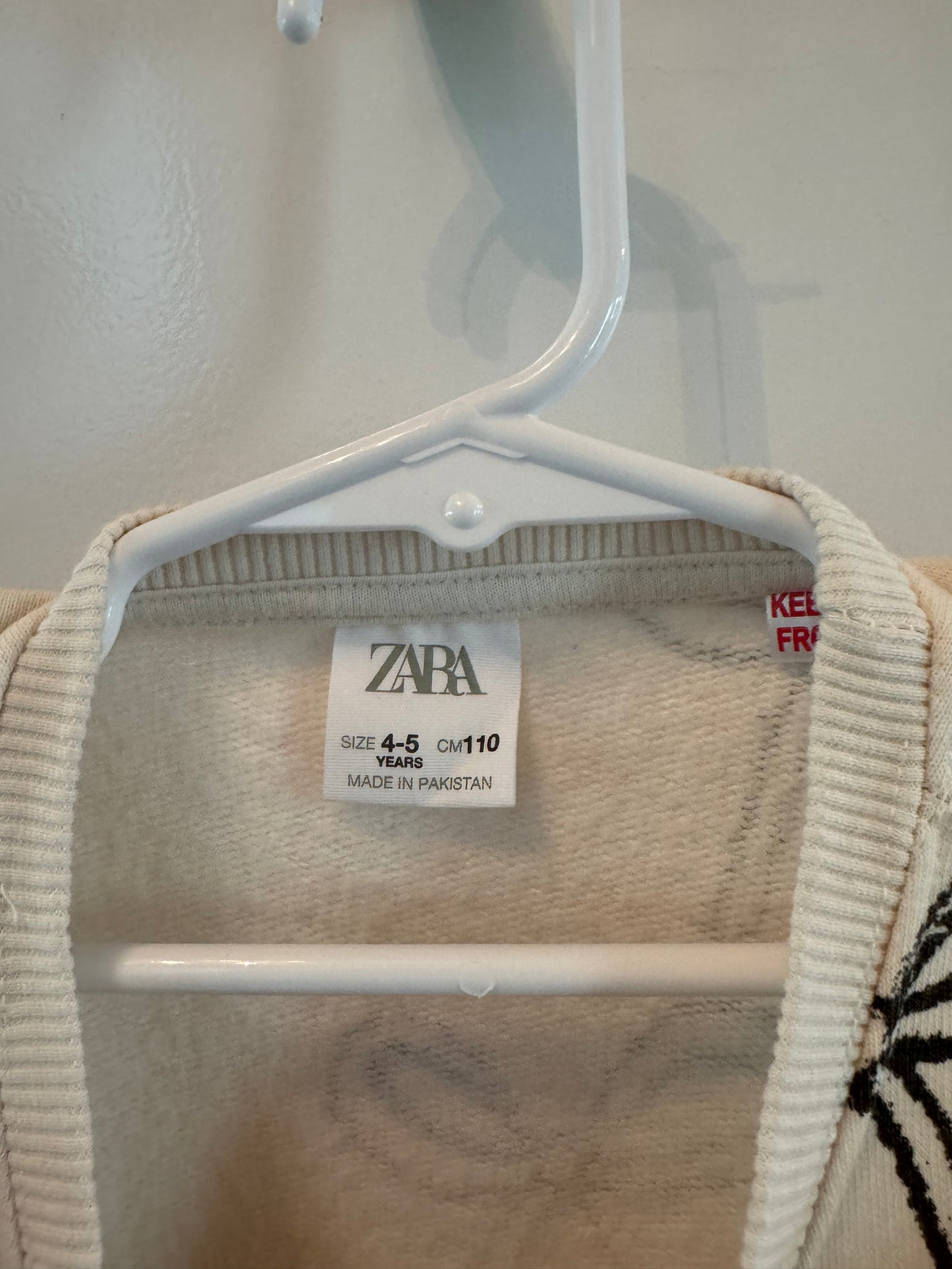 Zara Bow Sweatshirt Size 4/5 years